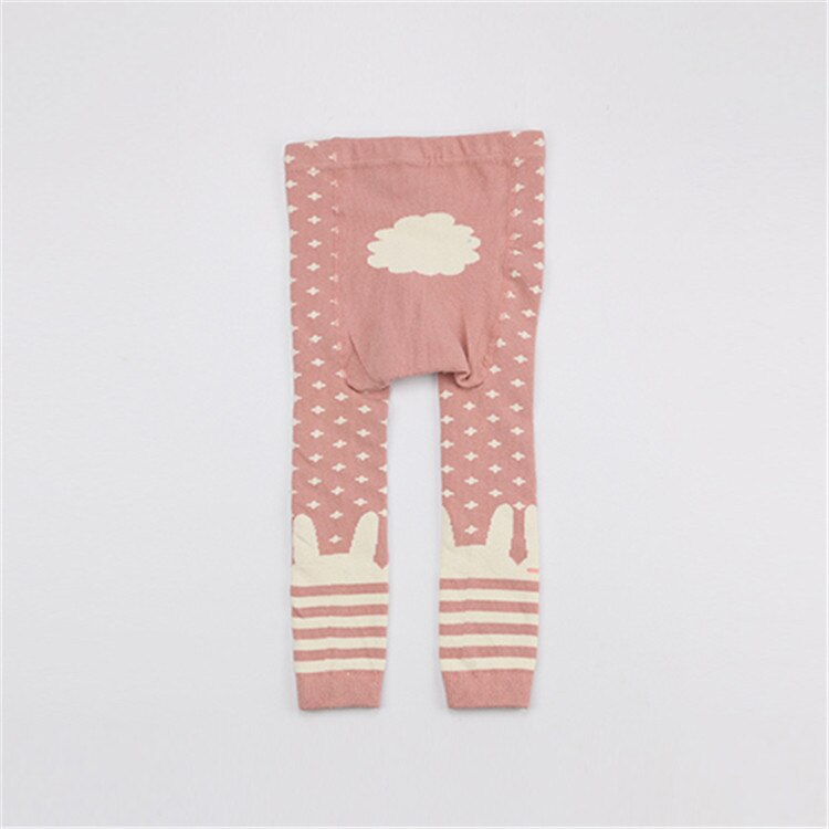 Pantimedias de algodón peinadas de primavera y otoño de Corea del Sur 9 pantalones de dibujos animados grandes PP para bebés y niños leggings