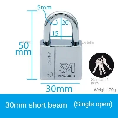 30/40/50/60mm RVS Waterpro van Roestwerende Multifunctioneel Hangslot Antidiefstalslot Pry Deurslot Ontgrendeld Hoofdvenster