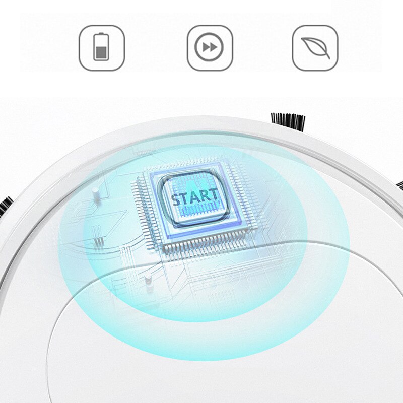Mini Smart Robot Vacuum Cleaner Auto Cleaning Microfiber Mop Floor Sweeper Tool Household Cleaning Rechargeable
