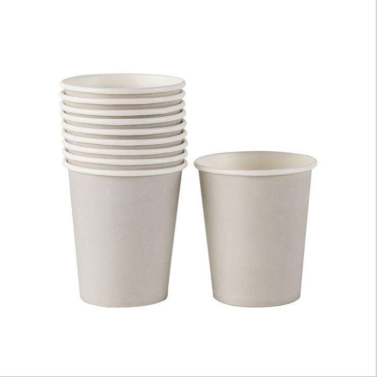10 sztuk/zestaw jednokolorowe kubki jednorazowe 250ML papier typu kraft sok kubek do mleka środowiskowe zdrowie zaopatrzenie firm: L