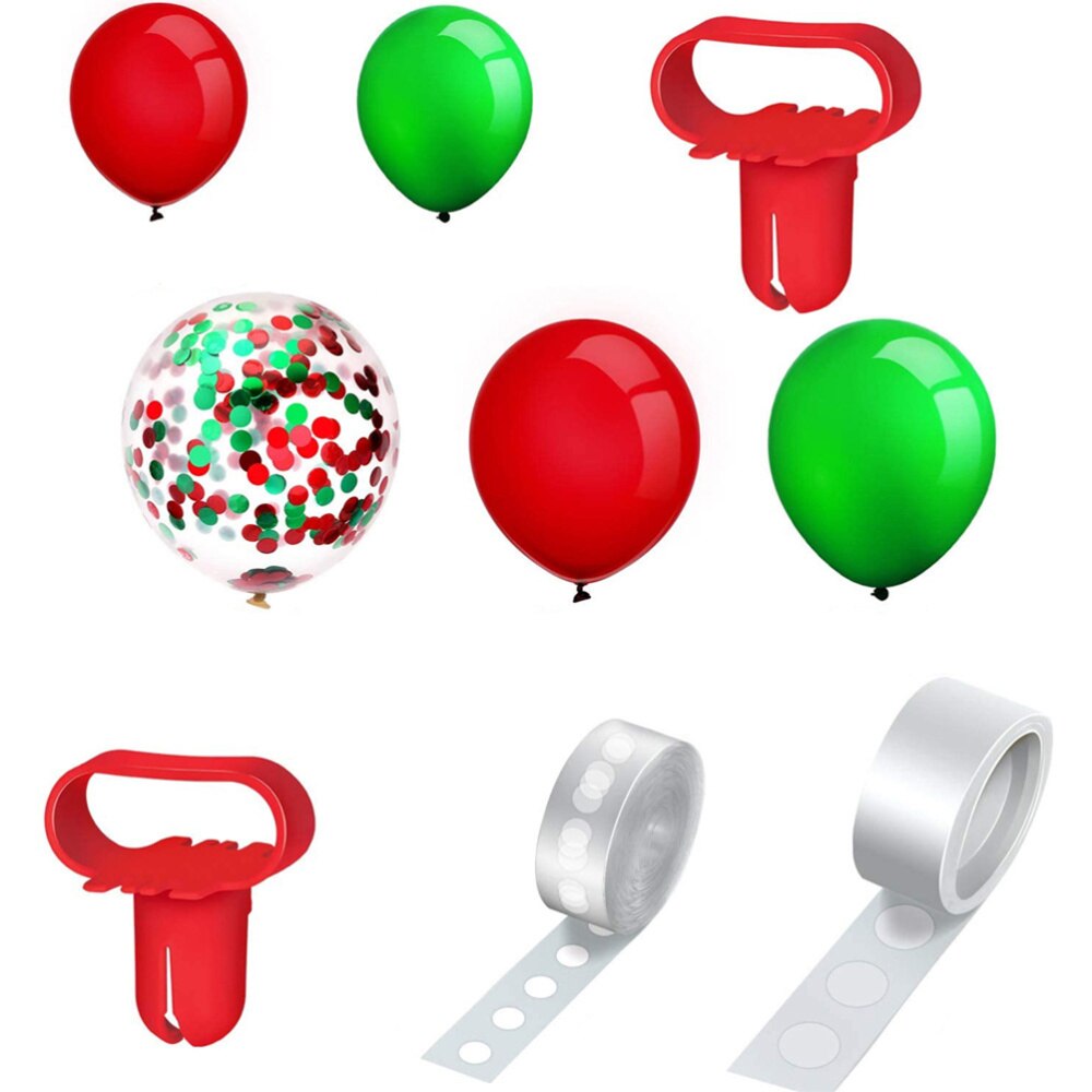 129 stuks kerst latex ballon cartoon confetti ballon kerstfeestbenodigdheden