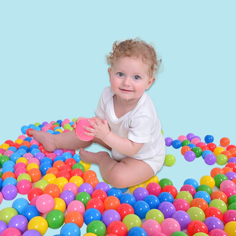 50 100 200 stks/partij Kleurrijke Bal Speelgoed Opblaasbare Zacht Plastic Oceaan Bal Milieuvriendelijke Kind Baby Zwemmen Zwembad Pit Tent Water speelgoed