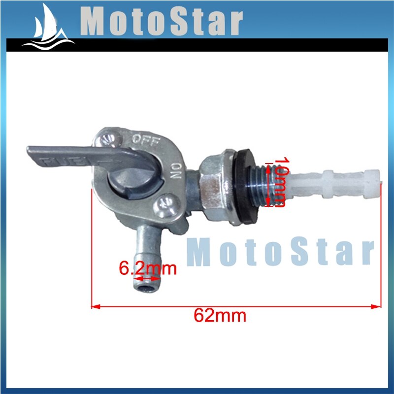 3pcs Gas Petrol Fuel Tank Switch Tap Petcock Valve For Chinese ATV Quad 4 Wheeler Pit Dirt Bike 50cc 70cc 90cc 110cc 125cc