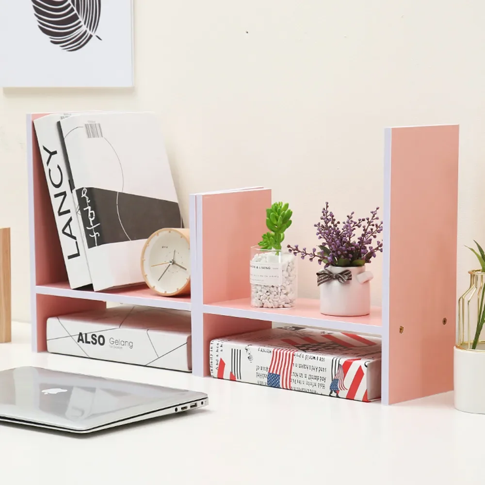 Desktop simple bookshelf, desk shelf, simple modern student and children's desk, office desk, storage and organization rack