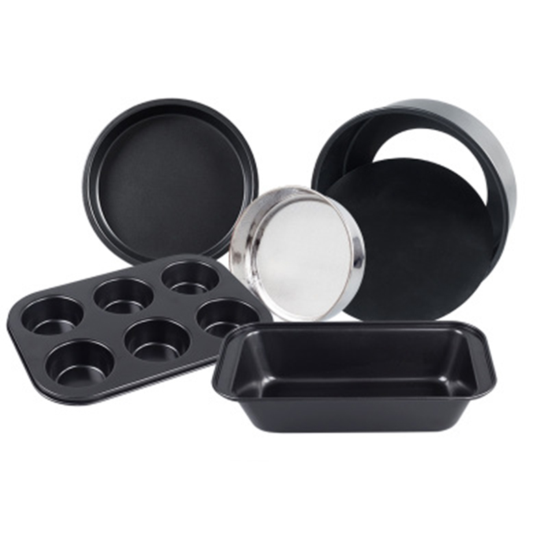 CAKEHOUD Keuken Bakken Tools Set Oven Thuis Beginners Maken Biscuit Cake DLY Gebak Mold Carbon Staal Pizza Maken Gereedschap: Bruin