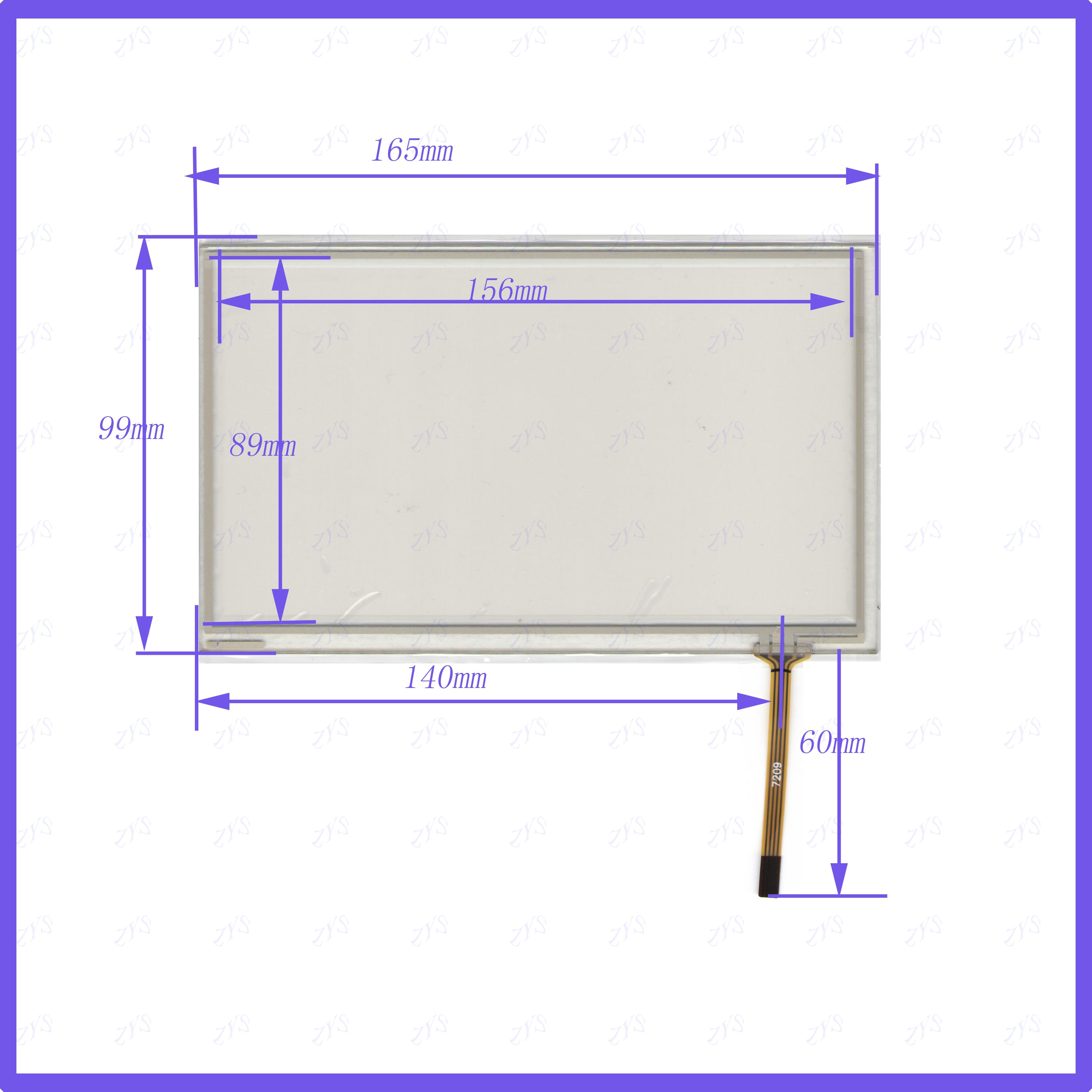 ZhiYuSun ZCR-0990 questo è compatibile punto di Contatto up 7 pollici sensore di Tocco di vetro dello schermo di Resistenza ZCR0990