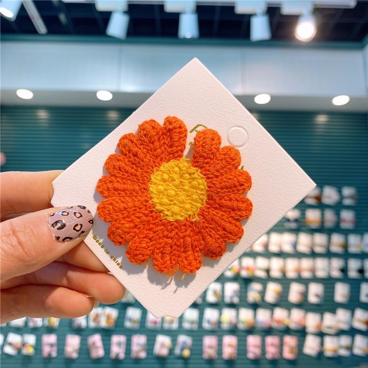 Frühjahr Neue freundlicher Blume Haarnadel Mädchen Gänseblümchen Bb Clip eins Knaller Haarnadel Koreanische Haar Trimmen Clip Baby Mädchen Haar Stifte: 5