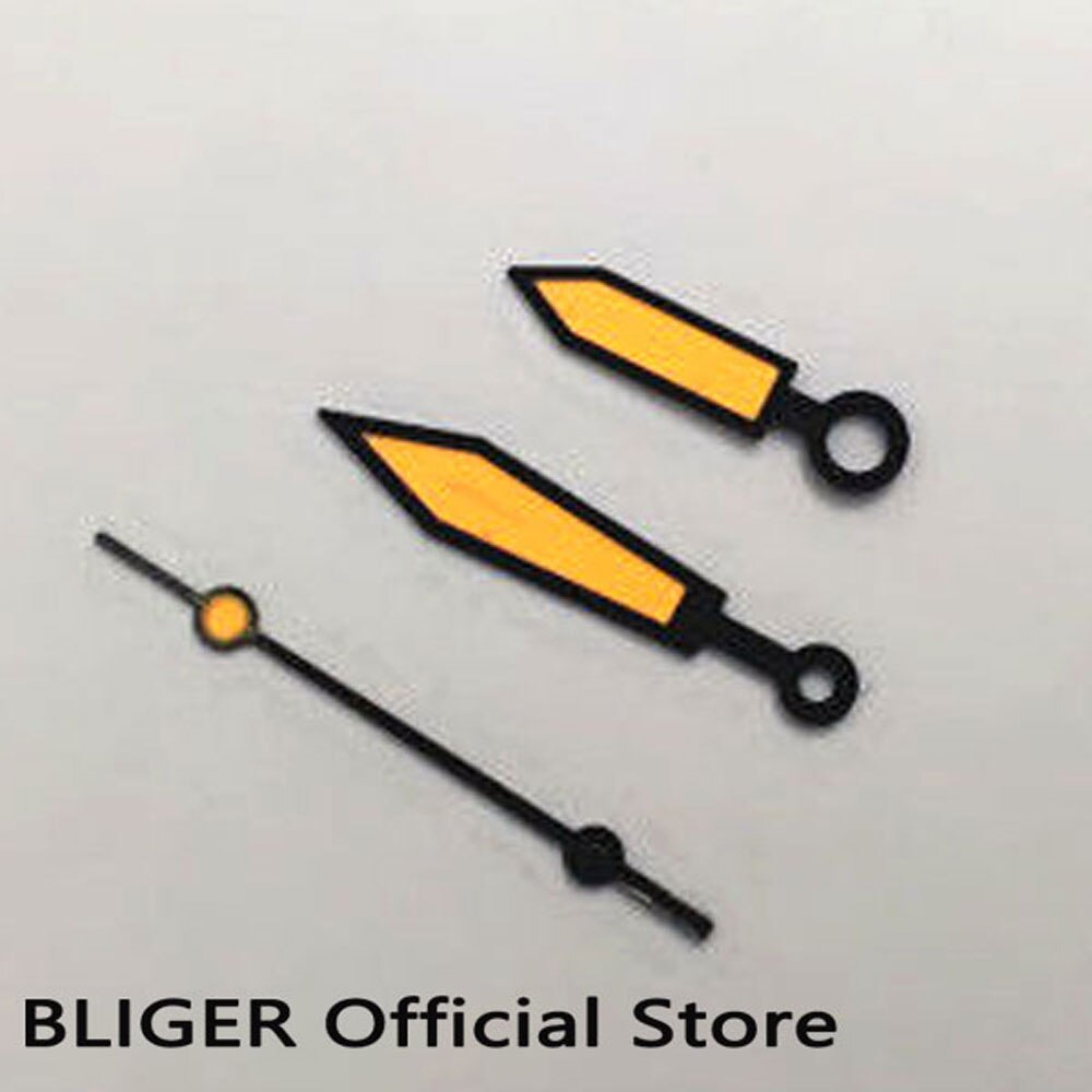 BLIGER geel horloge hand fit voor ETA 2824 Automatische Beweging H43