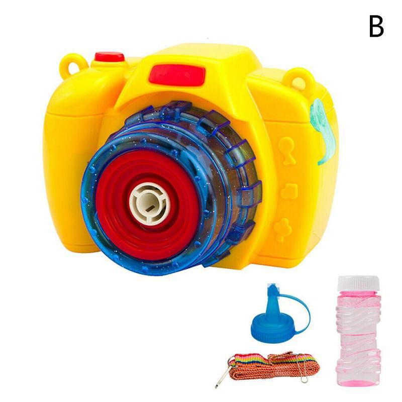 Cartoon Camera Bubble Blazen Speelgoed Voor Kids Volautomatische Licht Zomer Elektrische Zeep Speelgoed Outdoor Machine Bubble Muziek Chi l1J5: B