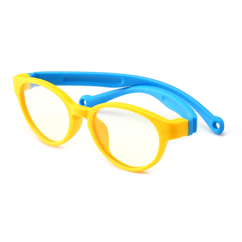 Anti blåt lys blokerende briller til børn børn dreng pige computer gaming briller blue ray briller: Gul
