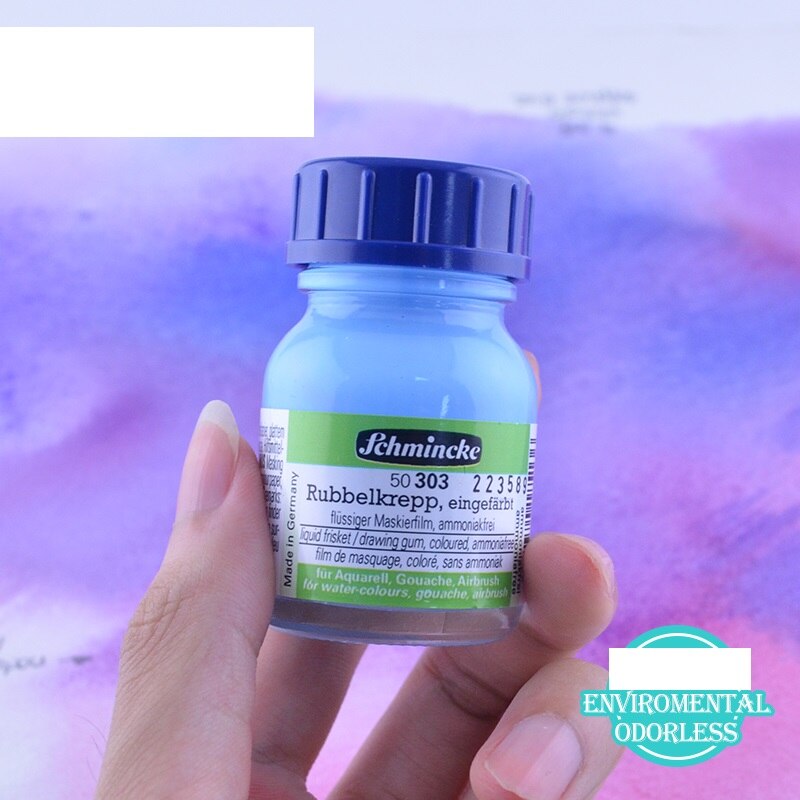 Niemiecki Schmincke biały klej złoty niebieski pusty płyn maskujący płyn akwarela puste bez smaku 20ml 100ml 250ml butelka