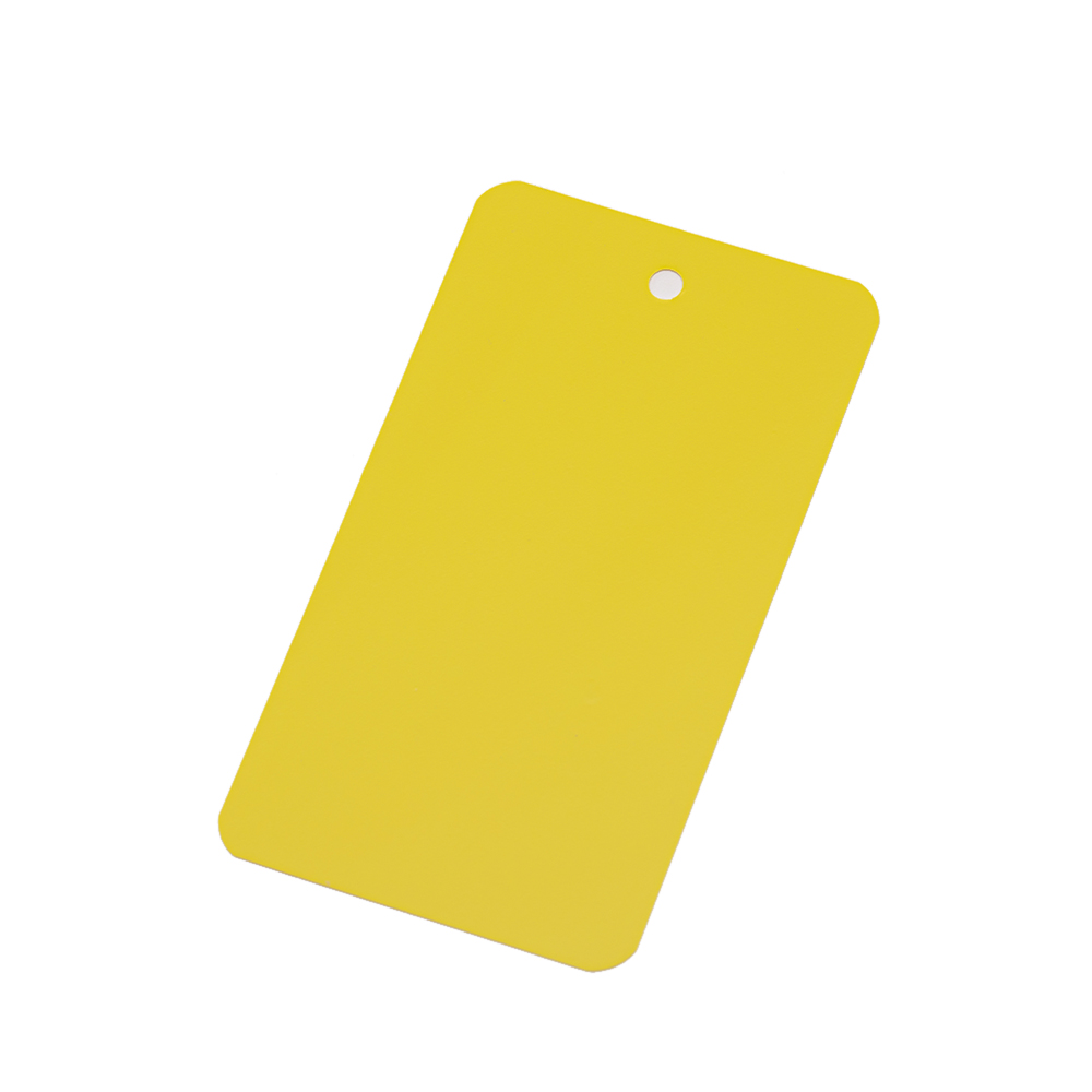 50Pcs 5x9cm Blank Matte PVC Plastic Plastics Waterproofing Hang Tag DIY With Hole Garment Jewelry Label Display Packaging: S / Red