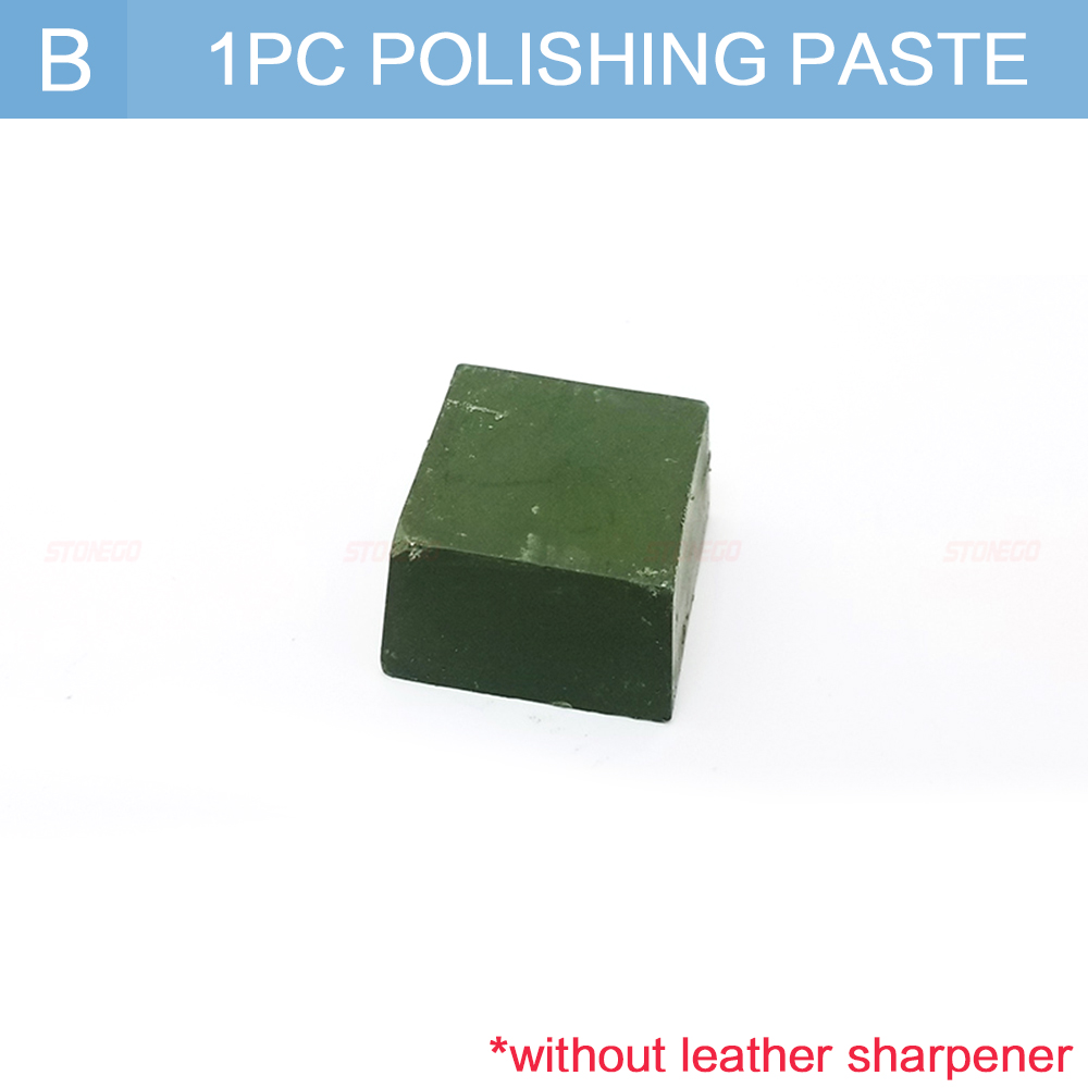 STONEGO couteau polissage aiguiseur affûtage cuir affûtage strop composé couteau de meulage pâte polissage pâte affûtage outil: Or