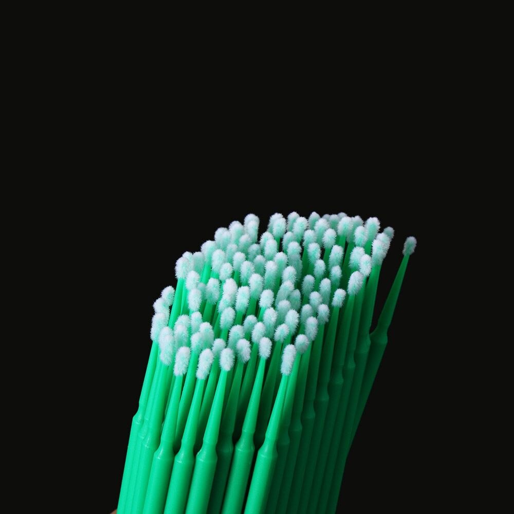 100 Stks/partij Auto Mini Hoofd Borstels Verf Touch-Up Up Verf Micro Borstel Tips Auto Onderdelen Hoofd Mini Spray auto Applicator Stick