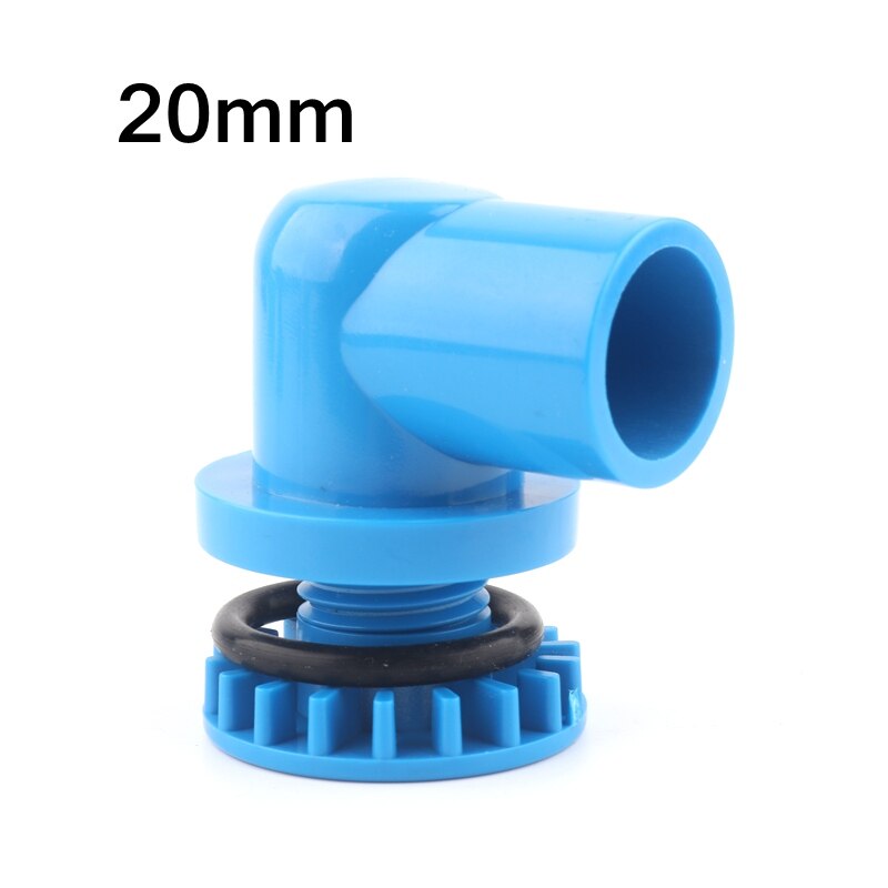 1pc PVC 20mm 25mm Fish Tank Connector Aquarium Elbow Straight Joint Water Tank Drainage Connector Aquarium Water Inlet Outlet