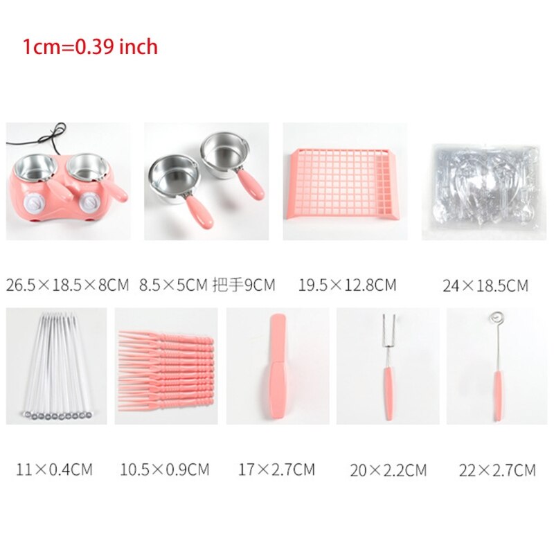 Aluminum Liner Plastic Chocolate Melting Pot Electric Fondue Melter Machine Retailsale