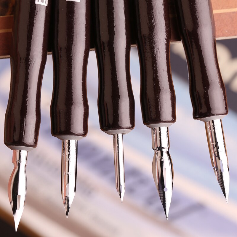 Japan GREAT MASTER Dip Pen Fountain Pen Comics Tools Comics Dip Pen 5 Shaft 5 Nib Set