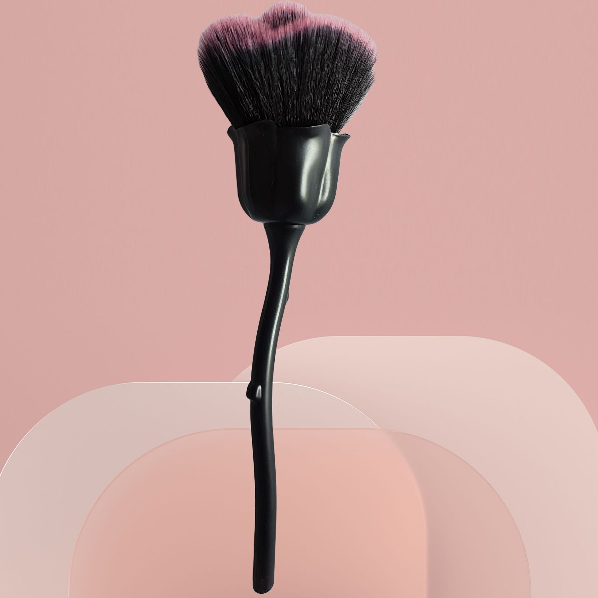 Pincel de flor rosa para accesorios de manicura, herramienta para mujeres, herramientas de belleza facial, cepillo para polvo de decoración de uñas, 1 Uds., herramientas de maquillaje de aseo: Verde