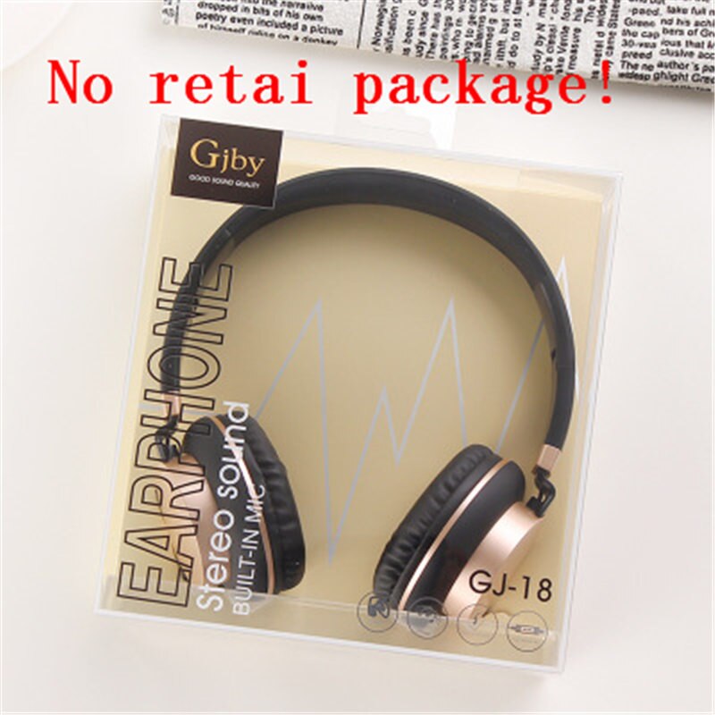 Luxe hoofdband bedrade hoofdtelefoon met microfoon draagbare opvouwbare on-ear hoofdtelefoon met microfoon voor telefoons xiaomi pc  mp3 meisjes: Zwart geen verpakking