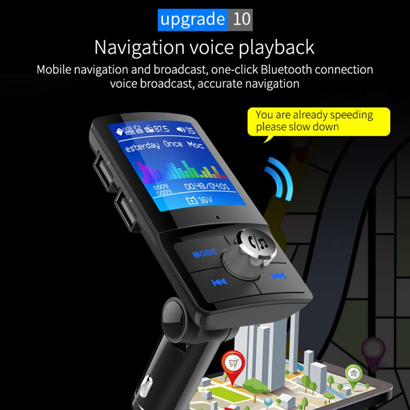 FM Bluetooth Dual USB Radio Modulator Auto Zender Draadloze Mp3 Speler Handsfree Snel Opladen USB Lader