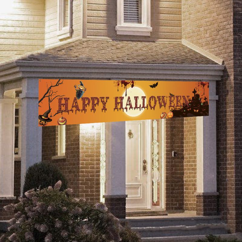 Ulkona halloween banneri vedä lippu koristeet juhlia taitettava riippuva sisustus