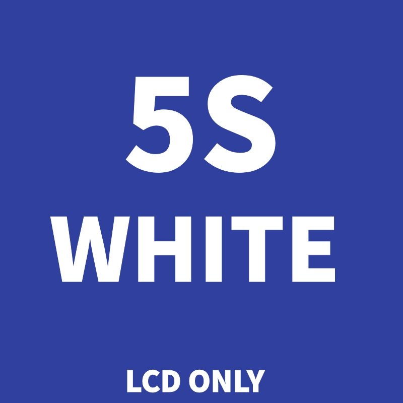 Pantalla LCD para iPhone 5, 5S, 5C, SE , montaje de digitalizador táctil, cristal frontal, color blanco y negro, AAA: Blue Lotus