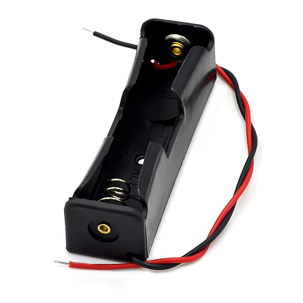 18650 custodia per batteria custodia 1 2 3 4 fessura per batterie in plastica fai da te contenitore per clip con cavo metallico per batterie 18650 3.7V: Altri