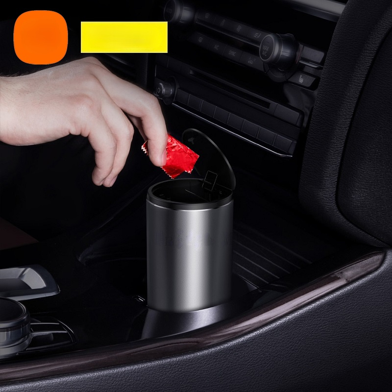 Xia0mi Baseus Car Trash Bin Can Car Interior Rubbish Bag Garbage Container Storage Box Bucket Auto Accessories