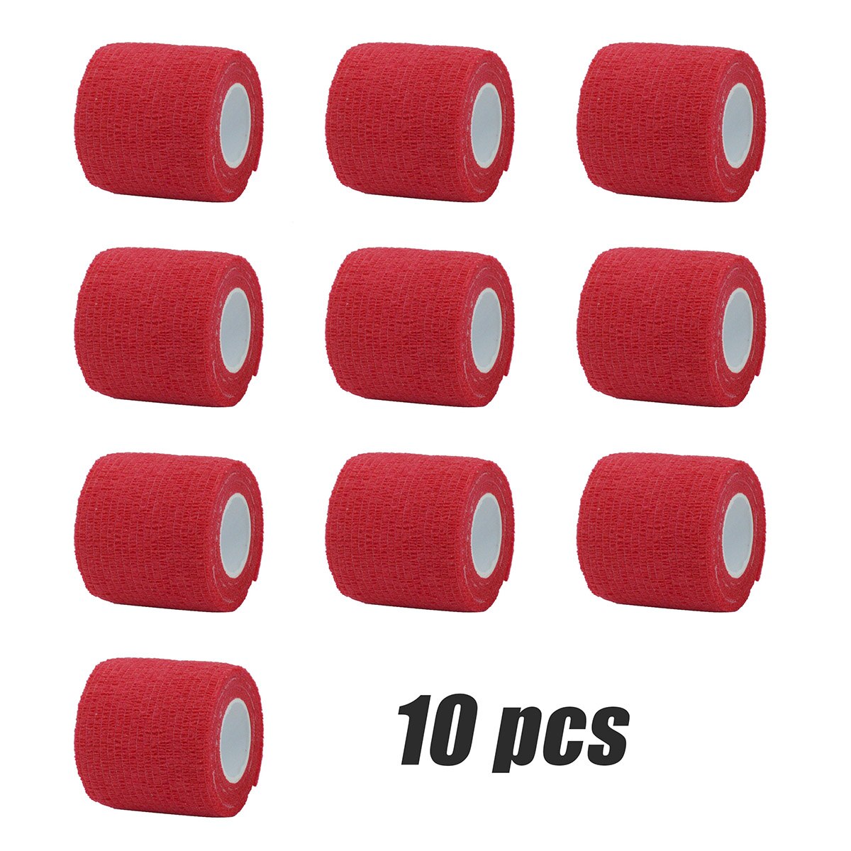 Cinta Elastoplast para rodilleras, vendaje elástico autoadhesivo deportivo gules, 1/6/10 piezas, para dedo, tobillo y palma: 10 Pcs / 2.5cmX4.6m