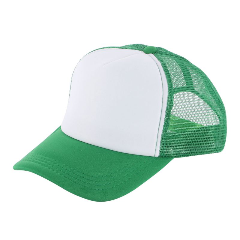 AISPORT Mesh Cap Women Men Sunshade Adjustable Sponge Sports Hats Outdoor Sportswear Accessories: Green