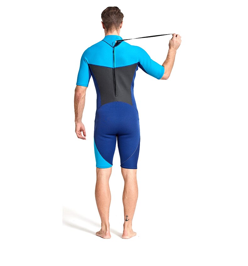 2MM kombinezon neoprenowy dla mężczyzn nurkowanie Surfing Snorkeling łowiectwo podwodne kombinezon: Niebieski / Xl