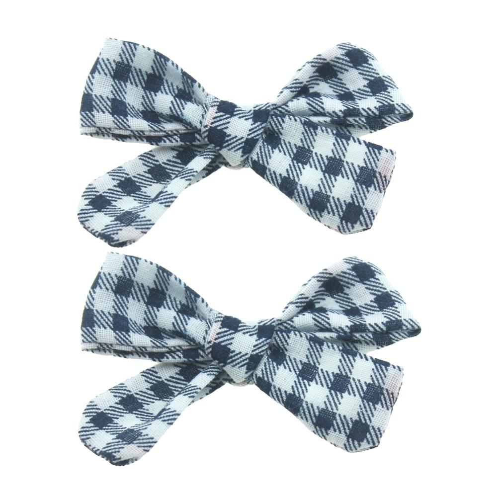 Grampos de cabelo, 2 pçs/set conjunto de grampos de cabelo para bebê, de algodão, com flores, presilhas para cabelos, presente para meninas: E