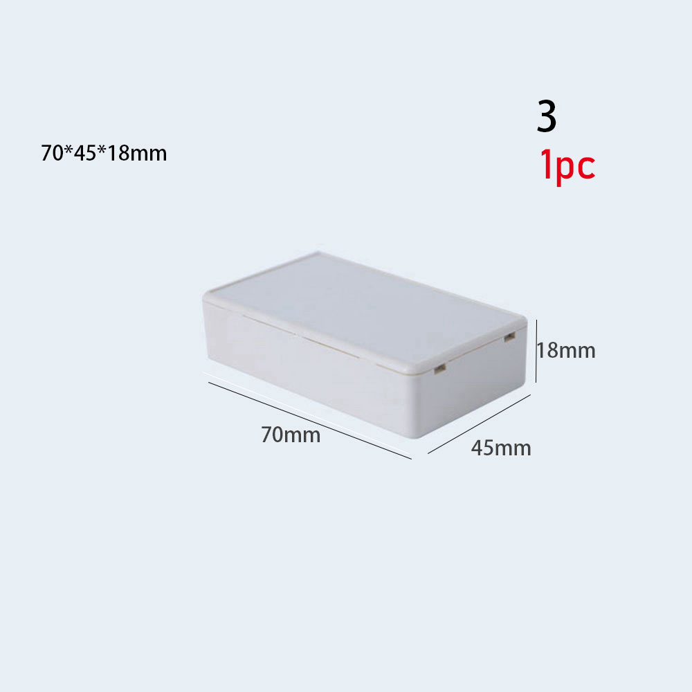 Plastic Electronic Project Box Waterproof White Housing Instrument Case Enclosure Boxes Electrical Home Handmade Tools Supplies