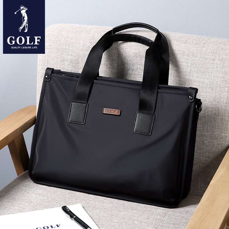 GOLF briefcase men's casual shoulder bag crossbody bag business canvas handbag large capacity handheld computer bag