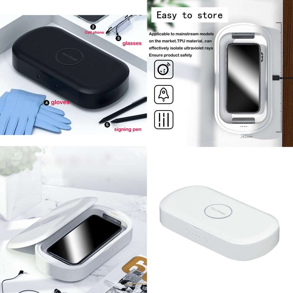 Portable UV Sanitizer Box Disinfection Case Phone Keys Disinfector