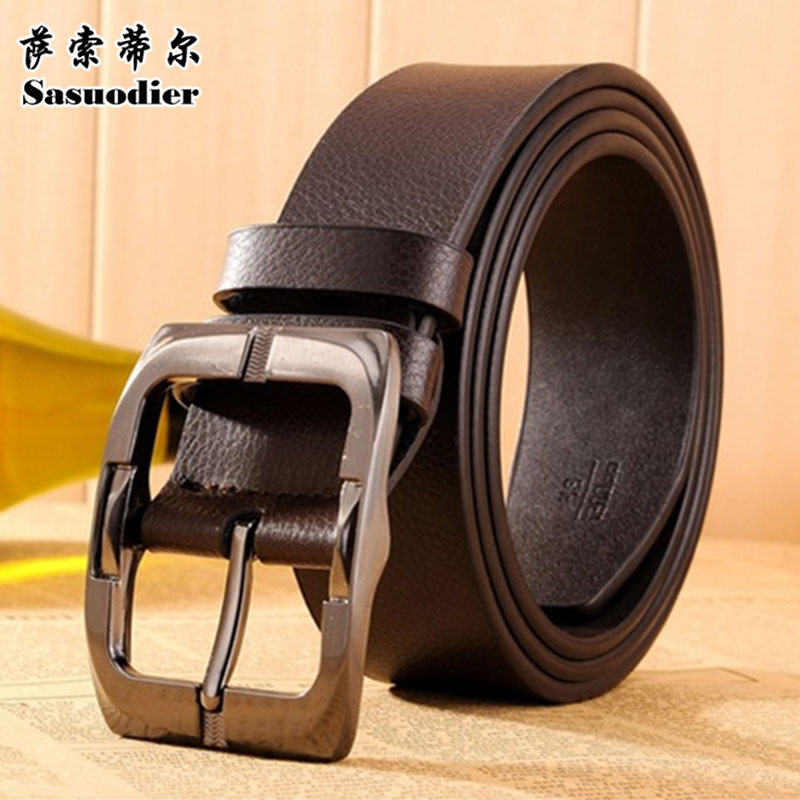 Merk stijl heren riem luxe leren riemen voor mannen casual riem mannelijke metalen gesp
