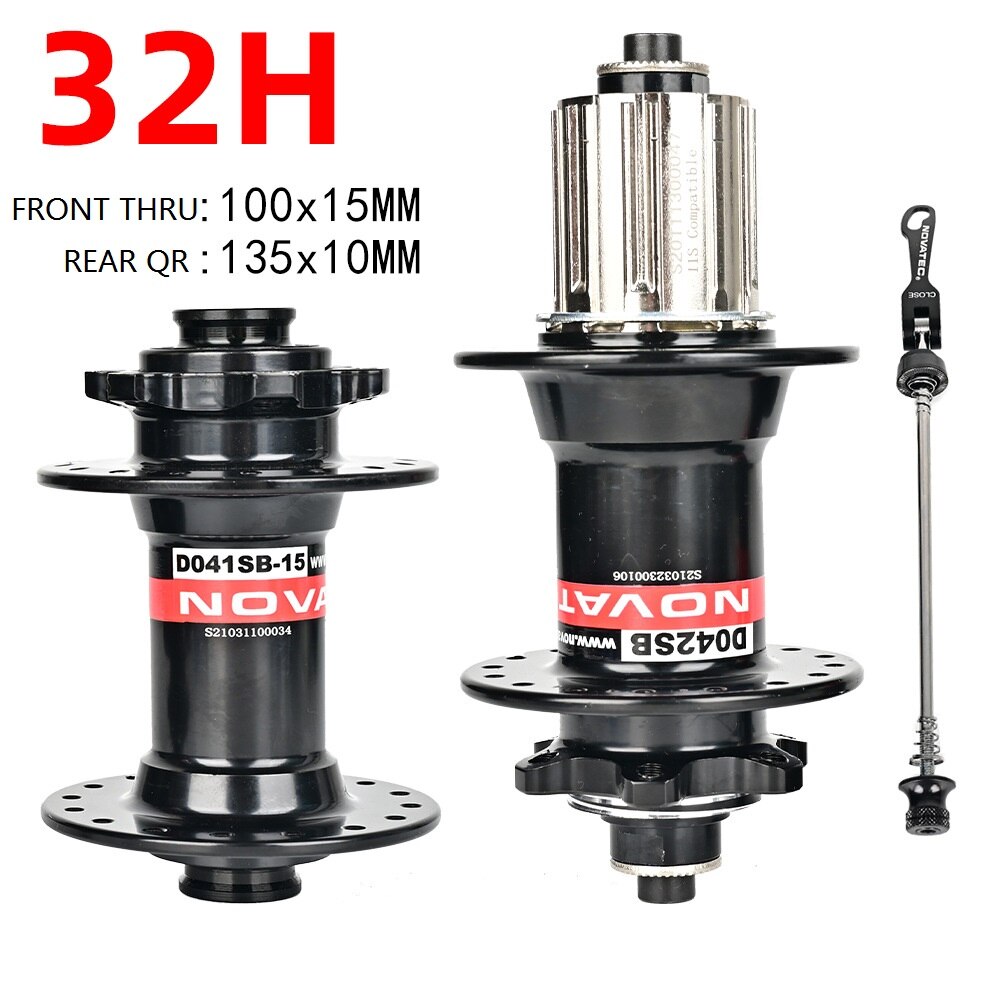 NOVATEC D041SB/D042SB piasta rowerowa mtb piasta 28H/32H/36H hamulec tarczowy 4 łożysko 8-11S QR/THRU piasta łożyska części rowerowe