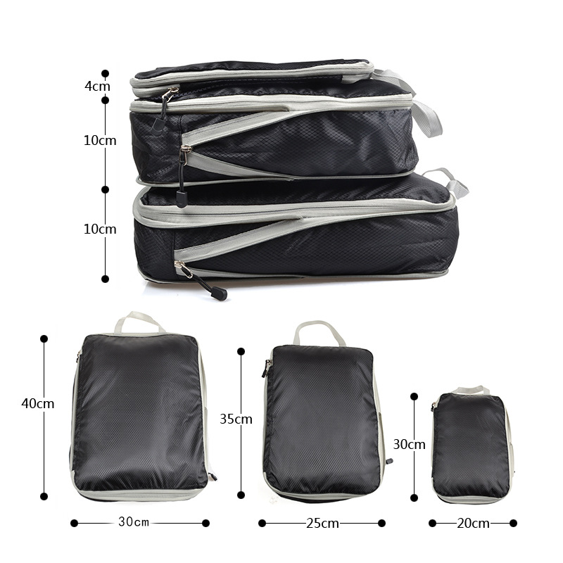 Reisopbergtas samendrukbare verpakking kubus opvouwbare waterdichte koffer nylon draagbare tas bagagerek