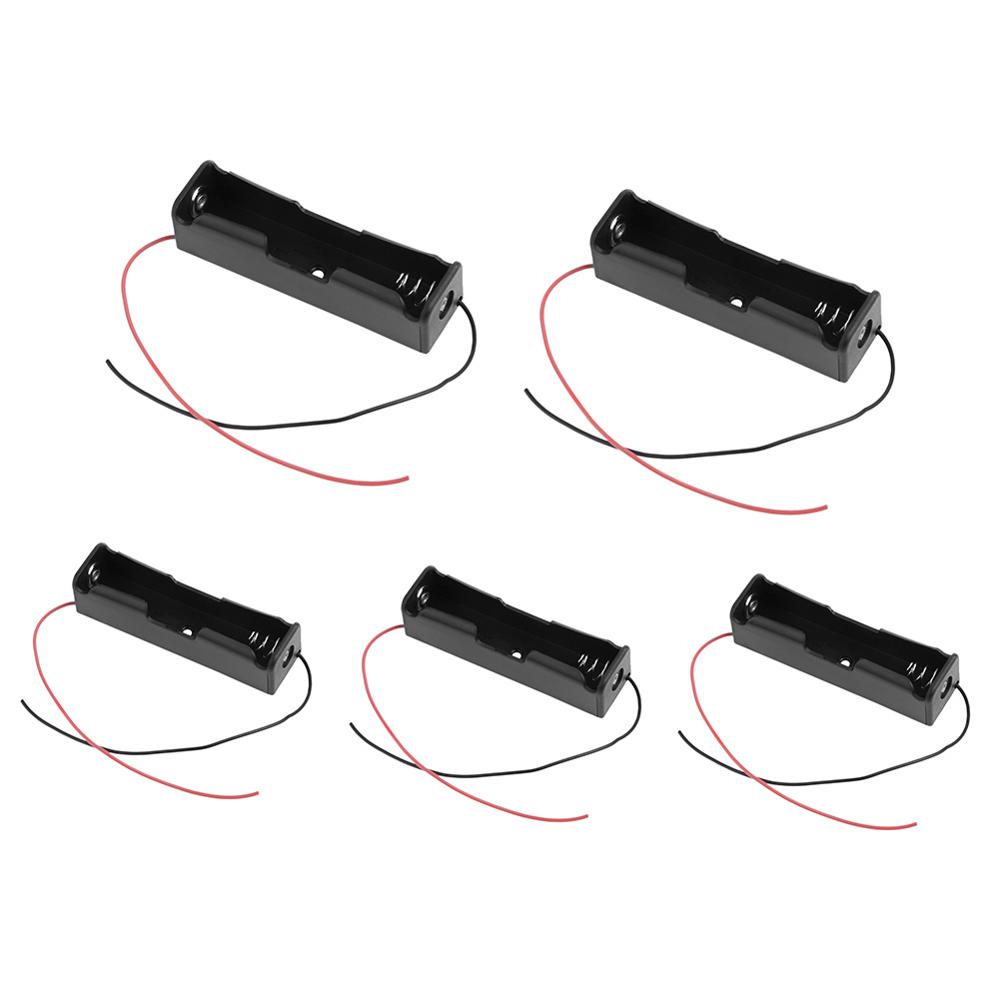 Battery Storage Boxes 18650 17500 18500 Battery Storage Charge Box 3.6~4.2V Clip Holder Box Case Black Battery Holder Case