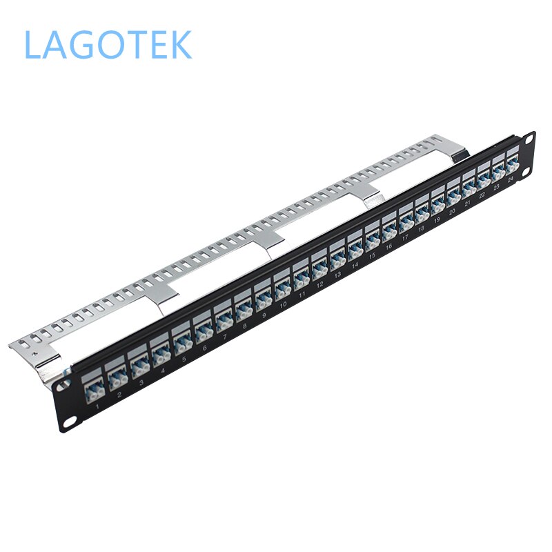 1U 19 ''24 Poort Sc 24x Lc Duplex Straight-Through Fiber Patch Panel Sc Adapter Lc Adapter Distributie frame