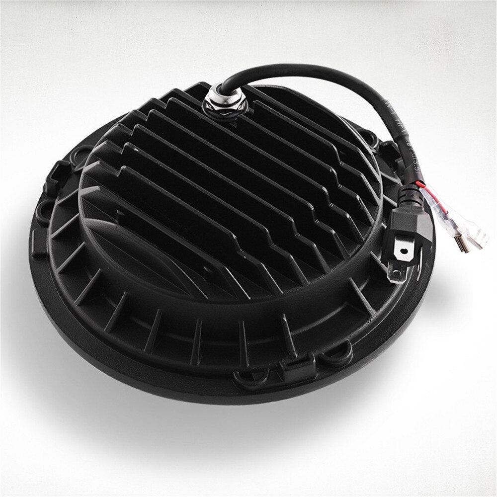 Faros LED de 7 pulgadas para Niva, luces DRL Hi/Lo de 50W, anillo Halo ámbar de ojo de Ángel para motocicleta Lada Offroad 4x4 UAZ, 12V y 24V, 1 par