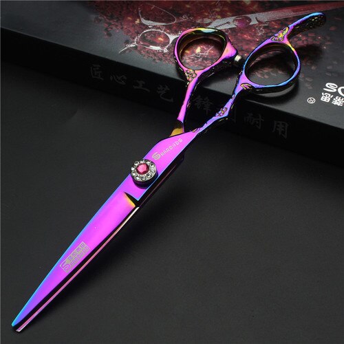 6 Inch Left-handed Barber Scissors Hairdressing Thinning Scissprs Cutting Shears Left Handed Hairdresser Makas: 6inch B1