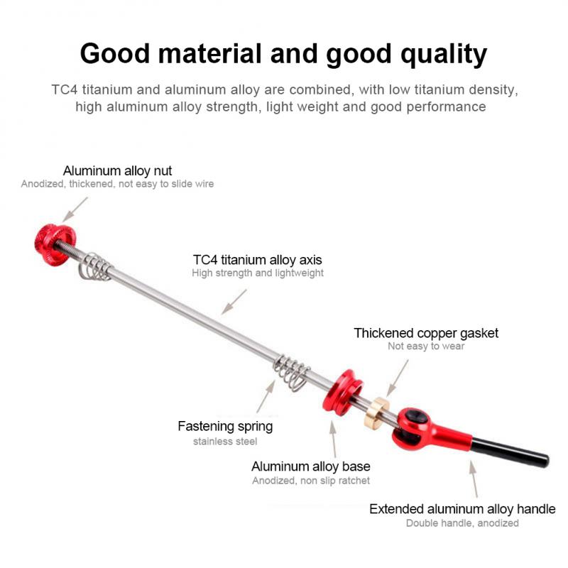 Bicycle Titanium Axle Quick Release Skewer Ultralight 130-135mm Rear Wheel Quick Skewers For MTB Mountain Bike Accessories