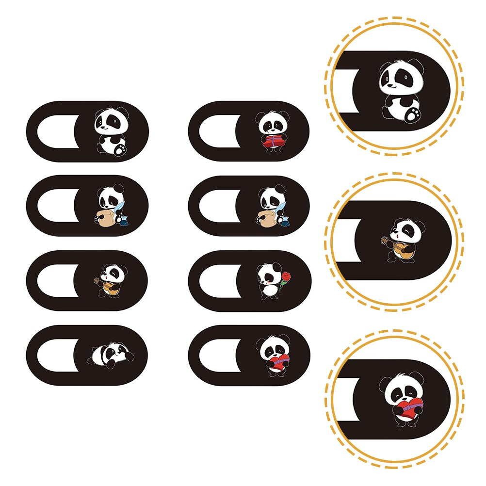 8 Stuks Camera Slide Tablet Computer Telefoon Lijm Laptop Webcam Cover Privacy Protector Web Camera Slide: Default Title