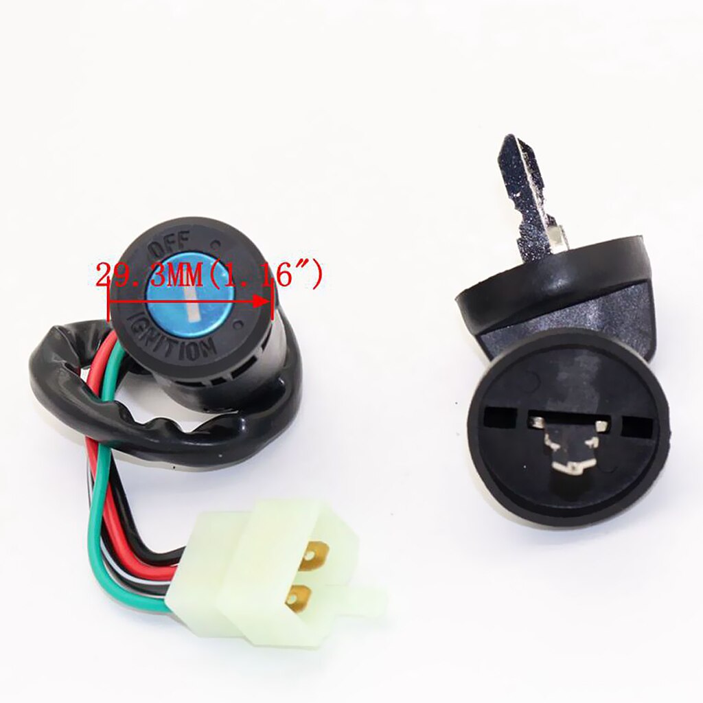 Universal 4 Pin Motorcycle Ignition Switch Key For Chinese Quad 4 Wheeler ATV Go Kart Sunl Roketa Kazuma 50cc 70cc 90cc 110cc