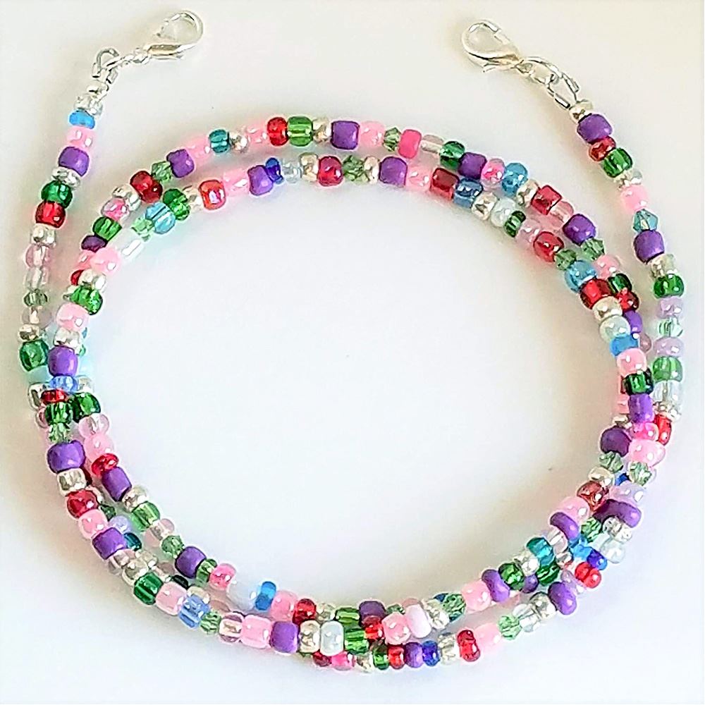 Face Mask Holder Rop Mask Lanyard Strong Beaded Thread Mask Hanging Adjustable Antilost Antidrop Mask Hanging Neck Rop: Default Title