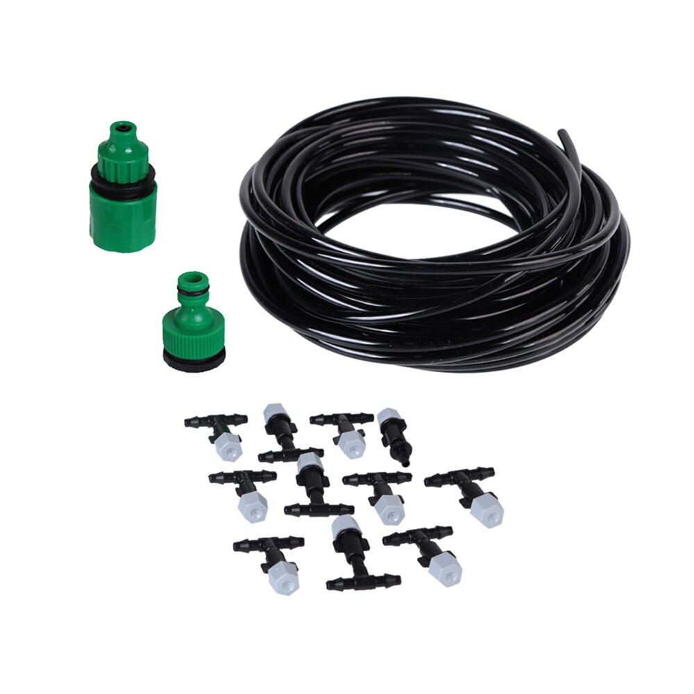 Sommer udendørs dug kølesystem kit til drivhus have terrasse planter gør det selv vanding vanding kit 5m/20m sprøjteslange: 5m