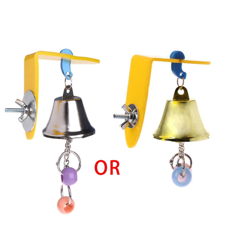 Clochette à perroquets pour enfants, jouet à mâcher, Cage à balançoire suspendue, accessoires de morsure, perles de perruche, Cockatiel, fournitures pour animaux de compagnie