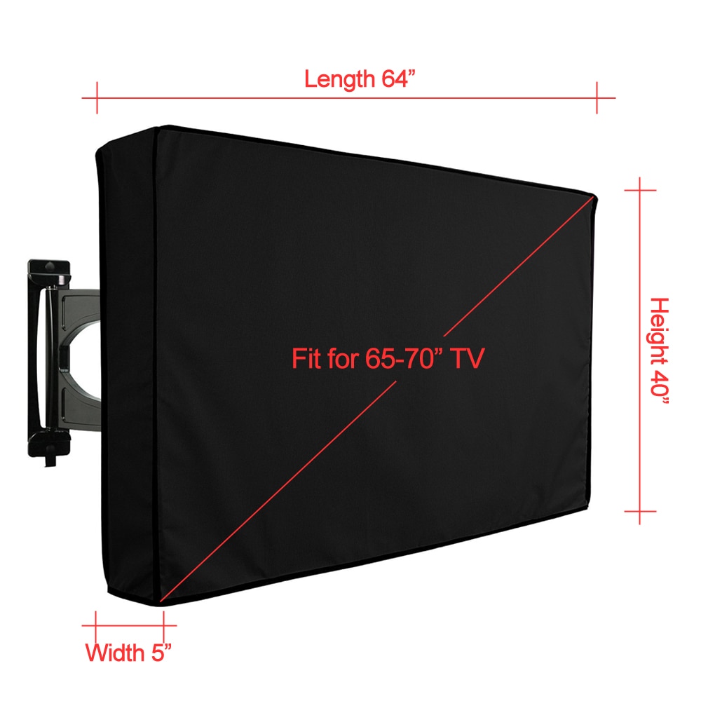 Outdoor TV Cover Waterdicht Stofdicht Televisie Protector Afstandsbediening Pocket Bottom Cover voor Televisie Sets