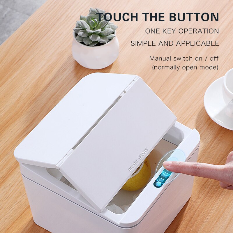Pattumiera automatica Touchless bidone della spazzatura intelligente sensore di movimento a infrarossi bidone della spazzatura bidoni della spazzatura per auto bidone della spazzatura desktop da casa